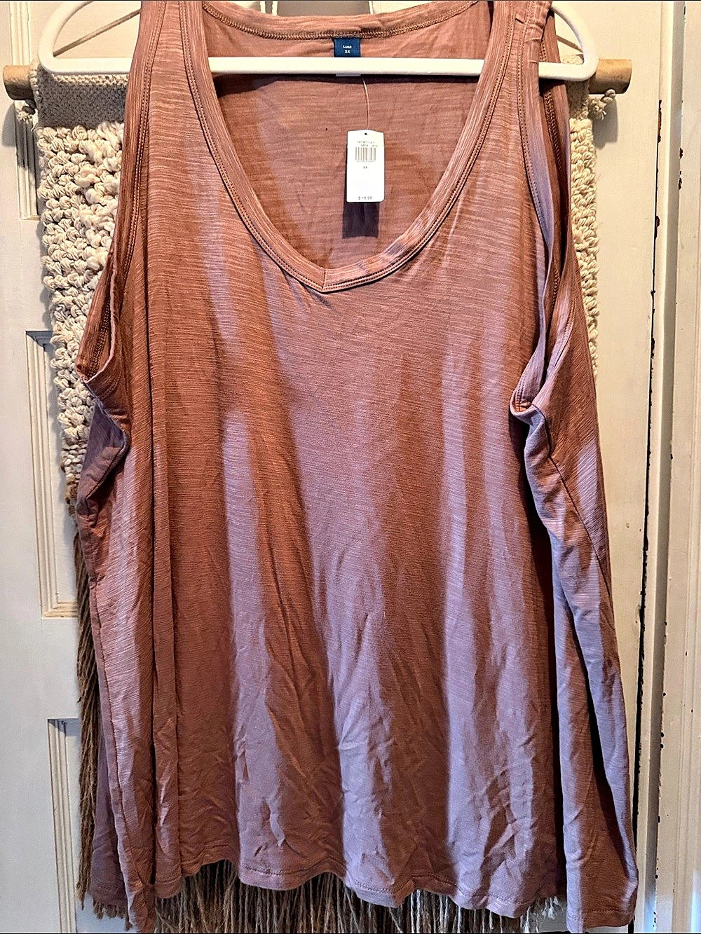 Old Navy Luxe Women's Tank Top in Dusty Rose Size 3X NWT